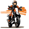 Motards orange