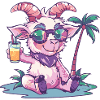 Mountain Goat Summer Beach Vacation