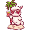 Alpaca Llama Summer Beach Holidays