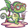Chameleon Summer Vacation