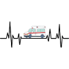 Battito cardiaco Autista di ambulanza EMS Paramedic Drivers P