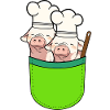 Bag Pigs Cooks Cook Piglets