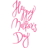 Happy Mothers Day Calligraphy