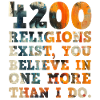 4200 religions exist