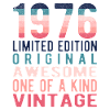 Limited Edition siden 1976 Fødselsdag Årgang 1976
