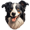 Tête de Border Collie