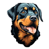 Rottweilerkopf