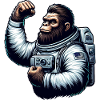 Astronaut Monkey Chimpanzee Gorilla