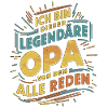 Legendärer Opa Retro Spruch Design