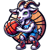 Goat Playing Basketball Athlete Team