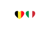 Belgique Italie Heartbeat Drapeau Belgique