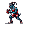 Équipe d’athlètes Goat Basketball Devil
