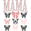 Mama Butterfly and Pink Bow