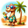 Kamel im Urlaub