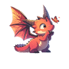 Dragon Butterfly Kawaii Dragon Enfants