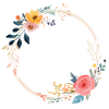 Floral wreath, customizable