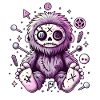 Kawaii Pastel Goth Bigfoot
