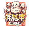 Gentle kawaii-style marshmallows