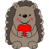Hedgehog with a heart