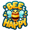 Bee Happy glückliche Biene