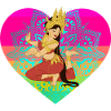 Dancer Asia India Thailand Heart Holiday
