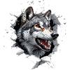 Funny Wolf Dog