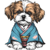 Shih Tzu In Kimono