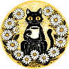 Coffee lovers Cafe Cat