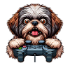 Dog gamers, Dog game freak shih tzu