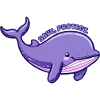 Save Protect - Purple Whale - Sticker