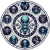 Alien Zodiac Wheel Design