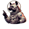 Hyäne Astronaut Weltraum Abenteuer