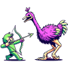Quirky Archer's Ostrich Challenge