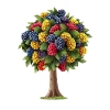 Bunter Baum Mit Fruchtigen Beeren