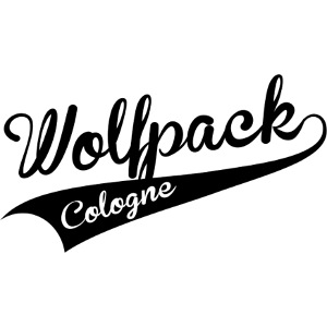 Wolfpack Baseball Logo Black