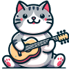 The Guitar-Strumming Cat