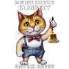 CAT WITH HANDBELL RINGING