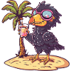 Harpy Bird Summer Holiday