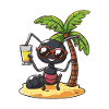 Ant Summer Beach Vacation