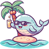 Whale Summer Beach Vacation