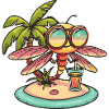 Dragonfly Summer Beach Vacation