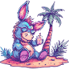 Donkey Summer Beach Vacation