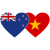 New Zealand Vietnam Flag Heart