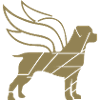 Rottweiler Ange avec Ailes Silhouette
