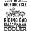 Motorcycle riding dad