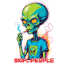 Funny alien saying sigh... People