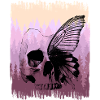 Reincarnation Butterfly Nature Skull