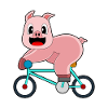 Pig Bicycle