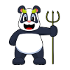Panda Halloween Diable