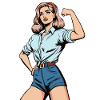 Female Strength – Confident Woman Illustration
